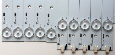 KIT DE LED´S PARA TV (10 PIEZAS) / VIZIO 39.0-D510-R-C2 / 39.0-D510-L-C2 / EPIHB45F5C913-F46 / 39.0-2K13 / PANEL TPT390J1-HVN04 REV:S000M / MODELOS E390I-A1 / E390I-A1 LTYWNQQP / E390I-B1E LTTWPSCQ / E390I-A1 LTYWNQFQ - Imagen 7