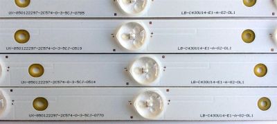 KIT DE LED'S PARA TV (4 PIEZAS) / HITACHI C430U14-E1-A(G2) / KHP200640C / UX-850122297 / UX-850122297 / UX-850122297 / LB43006 / LB-C430U14-E1-A-G2-DL1 / MODELO LU43V809 - Imagen 5