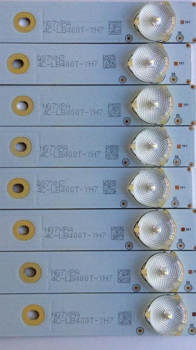 KIT DE LED´S PARA TV (8 PIEZAS) / PIONEER INXV400HJ6-PE1 / T0T_40B3800_8X5_3030C_5S1P REV.V1 / 006-P1K3387B / 4C-LB400T-YH7 / MODELO PLE-40S05FHD - Imagen 3