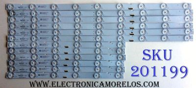 KIT DE LED´S PARA TV (12 PIEZAS) / SONY XBR-49X900E-STRIPS-VER2 / SBT49 / 49039D615SN1R / 49039D615SN1L / ECLH3T3 / PANEL YD7S490DND01B / MODELO XBR-49X900E