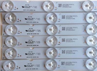 KIT DE LED´S PARA TV (12 PIEZAS) / SONY XBR-49X900E-STRIPS-VER2 / SBT49 / 49039D615SN1R / 49039D615SN1L / ECLH3T3 / PANEL YD7S490DND01B / MODELO XBR-49X900E - Imagen 3