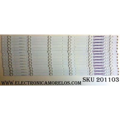 KIT DE LED`S PARA TV (14 PIEZAS) / 1182315 / Hisense_65_HD650K3U31_14X6_3030C_651P REV.1  27/05/35 / E355813 / YFPCB-1 / 130MA051R / HE65TSLKN8715 / PANEL HD650K3U31-B1\S0\XP\GM\ROH / 218914 / MODELO LC-65P6000U / SERIE DEL MODELO:65G173094H