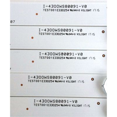 KIT DE LED`S PARA TV (5 PIEZAS) / VIZIO I-4300WS80091-V0 / TEST001 E330254 / 05638022053174N / PANEL'S T430QVN03.0 / LC430EQY(SH)(M1)MODELO E43-E2 LWZ2VWAT	 - Imagen 2