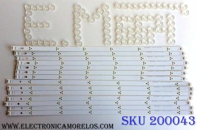 KIT DE LED´S  PARA TV (14 PIEZAS) / LG LG Innotek POLA2.0 55¨ R Type Rev 0.1  / LG Innotek POLA2.0 55¨ L Type Rev 0.1  / PANEL NC550DUN-SAAP1 / MODELO 55LN5600-UI BUSULJR