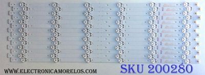 KIT DE LED´S PARA TV (14 PIEZAS) / SHARP 1177393 / SVH650A58 / 170210 / SVH650A58_REV03_UBH_6LEDX14_P115_170210 / E320262 / PC64537 / PANEL HD650K3U51\S3\XP\GM\ROH 215111 / MODELO LC-65P620U