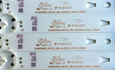 KIT DE LED´S PARA TV (14 PIEZAS) / SHARP 1177393 / SVH650A58 / 170210 / SVH650A58_REV03_UBH_6LEDX14_P115_170210 / E320262 / PC64537 / PANEL HD650K3U51\S3\XP\GM\ROH 215111 / MODELO LC-65P620U - Imagen 2