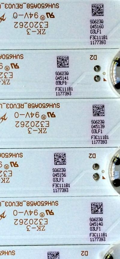 KIT DE LED´S PARA TV (14 PIEZAS) / SHARP 1177393 / SVH650A58 / 170210 / SVH650A58_REV03_UBH_6LEDX14_P115_170210 / E320262 / PC64537 / PANEL HD650K3U51\S3\XP\GM\ROH 215111 / MODELO LC-65P620U - Imagen 4