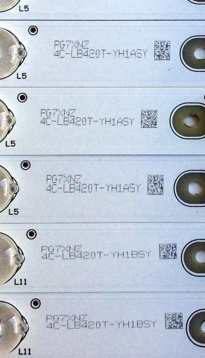 KIT DE LED´S PARA TV (8 PIEZAS) / SANYO TCL-462C750(B3310)-6EA-L / TCL-462C750(B3310)-6EA-R / E334789 / PG7XNZ / 006-P2K1972A / 4C-LB420T-YHASY / 4C-LB420T-YHBSY / TCL-462C750 / PANEL LVF420LGDX E2 V1 / MODELOS DP42D23 / DP42D24 / FW42D25T / PH42B25DG - Imagen 2