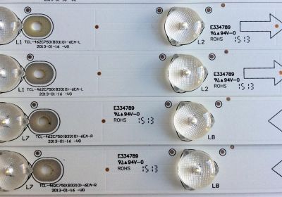 KIT DE LED´S PARA TV (8 PIEZAS) / SANYO TCL-462C750(B3310)-6EA-L / TCL-462C750(B3310)-6EA-R / E334789 / PG7XNZ / 006-P2K1972A / 4C-LB420T-YHASY / 4C-LB420T-YHBSY / TCL-462C750 / PANEL LVF420LGDX E2 V1 / MODELOS DP42D23 / DP42D24 / FW42D25T / PH42B25DG - Imagen 5