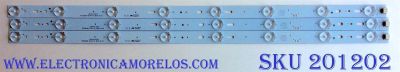 KIT DE LED´S / PARA TV (3 PIEZAS) / PROSCAN 303PK315032 / PK315D08-ZC14F-01 / E348423 / N195C-J / D23950/B21 / 140406A1 / PANEL´S LC320TU3A 01  / LC320TU2A1 / PKD315BA01 / MODELO PLDED3273A-E A1404