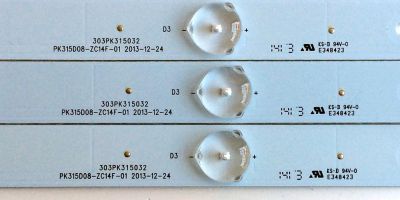 KIT DE LED´S / PARA TV (3 PIEZAS) / PROSCAN 303PK315032 / PK315D08-ZC14F-01 / E348423 / N195C-J / D23950/B21 / 140406A1 / PANEL´S LC320TU3A 01  / LC320TU2A1 / PKD315BA01 / MODELO PLDED3273A-E A1404 - Imagen 4