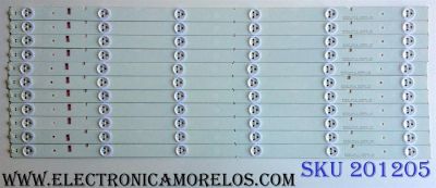 KIT DE LED´S / PARA TV (11 PIEZAS) / INSIGNIA SVH550AB1 / YFD01 / E350839 / SVH550AB1_6LED_REV0_131030 / 1134172 / PANEL´S HD550DF-B31(010)\S2\BBY\GM\ROH / LSC550HN01-K01 / MODELOS NS-55D420NA16  / L55K220 / LED55K20JD / LED55EC290N / LED55EC280JD