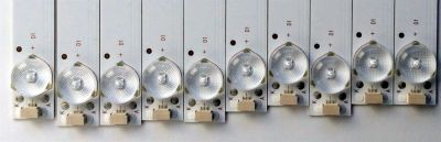 KIT DE LED´S PARA TV (10 PIEZAS) / ACER 303GC490032 / GC49D06-ZC21FG-03 2016-06-21 6S1P / 2010028269-1 / 170526A13 / GC490M03 / PY64080A1 / PANEL BOEI490WQ1/  MODELO EB490QK - Imagen 2