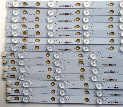 KIT DE LED´S PARA TV (14 PIEZAS) / INSIGNIA LB55120 V1_00 / 210BZ07DR / 210BZ07DL / 43030M04L / PANEL TPT550U2-D72.L REV:S01B / MODELO NS-55DR620NA18 - Imagen 3