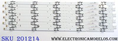KIT DE LED´S PARA TV (10 PIEZAS) / SHARP SVH550AL2&amp;SVH550AL3 / 160615 / 1181595 / 1180961 / 1186690 / 1181525 / PANEL´S HD550K3U52 / HD550K3F82-TX / HD550K3U82-L2K1B1 / HD550K3U82-K1 / MODELOS LC-55P6060U / LC-55P6000U / 55DU6500 / NS-55D420NA18
