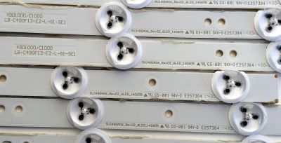 KIT DE LED´S PARA TV ((INCOMPLETO SOLO 9 PIEZAS)) / CHANGHONG LB-C490F13-E2-L-G1-SE1 / LB-C490F13-E2-L-G1-SE2 / SVJ490A06_REV02_6LED_140605 / P88SD / PANEL C490F14-E1-L (G3) / MODELO LED49YD1100UA - Imagen 3