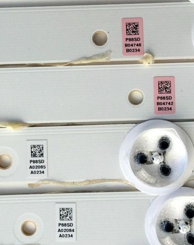 KIT DE LED´S PARA TV ((INCOMPLETO SOLO 9 PIEZAS)) / CHANGHONG LB-C490F13-E2-L-G1-SE1 / LB-C490F13-E2-L-G1-SE2 / SVJ490A06_REV02_6LED_140605 / P88SD / PANEL C490F14-E1-L (G3) / MODELO LED49YD1100UA - Imagen 2