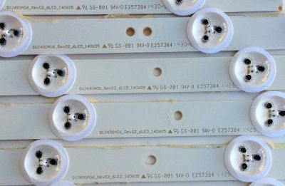 KIT DE LED´S PARA TV ((INCOMPLETO SOLO 9 PIEZAS)) / CHANGHONG SVJ490A06_Rev02_6LED_140605 / 49D1000/C100 / LB-C490F13-E2-L-G1-SE1-L / LB-C490F13-E2-L-G1-SE2-R / PANEL C490F14-E1-L(G3) / MODELO LED49YD1100UA - Imagen 2