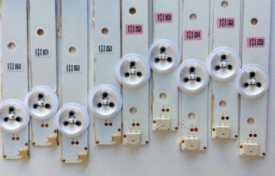 KIT DE LED´S PARA TV ((INCOMPLETO SOLO 9 PIEZAS)) / CHANGHONG SVJ490A06_Rev02_6LED_140605 / 49D1000/C100 / LB-C490F13-E2-L-G1-SE1-L / LB-C490F13-E2-L-G1-SE2-R / PANEL C490F14-E1-L(G3) / MODELO LED49YD1100UA - Imagen 3