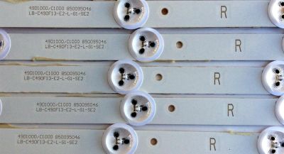 KIT DE LED´S PARA TV ((INCOMPLETO SOLO 9 PIEZAS)) / CHANGHONG SVJ490A06_Rev02_6LED_140605 / 49D1000/C100 / LB-C490F13-E2-L-G1-SE1-L / LB-C490F13-E2-L-G1-SE2-R / PANEL C490F14-E1-L(G3) / MODELO LED49YD1100UA - Imagen 5