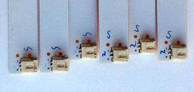 KIT DE LED´S PARA TV (6 PIEZAS) VIZIO IC-B-VZAA39D265B1 / IC-B-VZAA39D265A1 / T84M8LP40SB / PANEL V390HJ1-P02 REV.C1 / MODELO E390I-B0 - Imagen 2