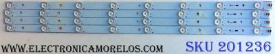 KIT DE LED´S PARA TV (4 PIEZAS) VIZIO 31.5 2K13 32PCS-V3 / 3PDHBYZF8C607-F46 / PANEL TPT315B5-A041 REV:S11N / MODELO E320-A1