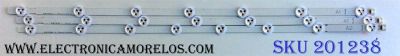 KIT DE LED´S PARA TV (3 PIEZAS) / LG 32"ROW2.1 REV0.9 1  A1-TYPE 6916L-1204A / 32"ROW2.1 REV0.9 1 A2-TYPE 6916L-1205A / SRD717 EB / 6091L-2223A / PANEL LC320DXE (SF)(R1) / MODELO 32LN530B-UA