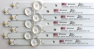 KIT DE LED´S PARA TV (7 PIEZAS) / TOSHIBA SVK430AE1_WICOP_Rev03_3LED_20161125 / PC64592 / E320262 / I0625H / A105C3 / PANEL´S K430WDRC / K430WDRA / MODELO 43L420U - Imagen 2