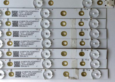 KIT DE LED´S PARA TV (14 PIEZAS) / INSIGNIA LB-PF3030-GJD2P6557X14AJG2-L-H / LB-PF3030-GJD2P6557X14AJG2-R-H / L4T47V6ZBR00 / 210BZ07DL4334DM00X / 55AJG2-L / 55AJG2-R / PANEL TPT550U1-QVN05.U / MODELO NS-55DR620NA18 - Imagen 6