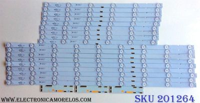 KIT DE LED´S PARA TV (18 PIEZAS) / SONY 65039D915SN1L / 65039D915SN1R / EAHJ4T4 / E465853 / 189717211 / PANEL YD7S650DND01B / MODELO XBR-65X900E