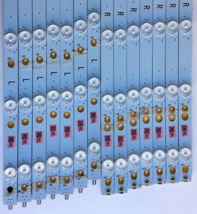 KIT DE LED´S PARA TV (14 PIEZAS) / INSIGNIA LB55120 V0_00 / LB55120 V1_00 / 210BZ07DR / 210BZ07DL / 43030M04L / PANEL TPT550U2-D072.L REV:S01B / MODELO NS-55DR620NA18 - Imagen 6