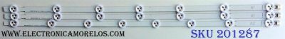 KIT DE LEDS ORIGINAL PARA TV LG 3 PIEZAS / NUMERO DE PARTE 6916L-1105A / 6916L-1106A / 32¨ ROW2.1 Rev 0.9 1 A1-Type 6916L-1105A / 32¨ ROW2.1 Rev 0.9 1 A2-Type 6916L-1106A / PANEL LC320DXE JF R2 / LC320DXE SF R1/ MODELOS E320-A0 / E320I-A0 / 32LN530B-UA