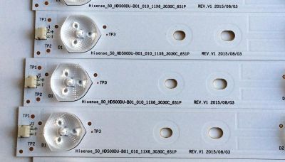 KIT DE LED´S PARA TV (11 PIEZAS) / HISENSE 1149320 / HE50SLKVH / 127MA42R-B1 / Hisense_50_HD500DU-B01_010_11x6_3030C_6S1P REV.V1 / PANEL HD500DU-B01(010)\F2\SS0\GM\ROH / MODELO 50H6C / 50H7GB1 - Imagen 2