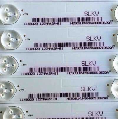 KIT DE LED´S PARA TV (11 PIEZAS) / HISENSE 1149320 / HE50SLKVH / 127MA42R-B1 / Hisense_50_HD500DU-B01_010_11x6_3030C_6S1P REV.V1 / PANEL HD500DU-B01(010)\F2\SS0\GM\ROH / MODELO 50H6C / 50H7GB1 - Imagen 4