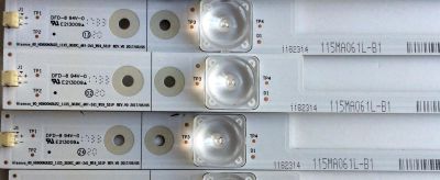 KIT DE LED´S PARA TV (11 PIEZAS) / HISENSE 1182314 / 115MA061L-B1 / HE60PWLZH / E348435 / NS-MCPCB-1450 / PANEL HD600N3U22\S1\GM\ROH / HD600N3U22-L2 /S0/GM/ROH / 220696 / HD650S1U71\S8\GM\CKD\ROH / MODELO 60DU6070 / 60H6E - Imagen 2