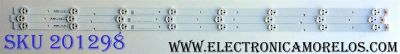KIT DE LED´S PARA TV (3 PIEZAS) / SHARP 1171297 / JL.D39681330-003BS-M / 17B F4 C 30 B1 D170310 / PANEL´S  JHD396N2F01-KSQL\S6\FM\ROH / 211094 / LC-40Q5020U / MODELO LC-40P5000U