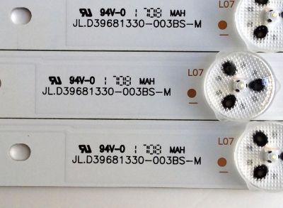 KIT DE LED´S PARA TV (3 PIEZAS) / SHARP 1171297 / JL.D39681330-003BS-M / 17B F4 C 30 B1 D170310 / PANEL´S  JHD396N2F01-KSQL\S6\FM\ROH / 211094 / LC-40Q5020U / MODELO LC-40P5000U - Imagen 4