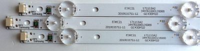 KIT DE LED´S PARA TV (3 PIEZAS) / SAMSUNG 303GC430043 / GC43D08-ZC22AG / E469119 / 2010035711-12 / 171115A2 / 344761000135000 / GC430M10 / PANEL´S BOEI430WU1 4A17B27 / HV430FHB-N1A / MODELOS UN43J5202AFXZA BZ01 / UN43M5300AFXZA BB02 / UN43J5200AFXZA - Imagen 5