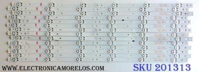 KIT DE LED´S PARA TV (14 PIEZAS) / HISENSE SVH650A53_REV01_6LED_UBH_160627 / SVH650A57 / S0525Z / 1168990 / PANEL HD650M5U51-B1\S0\GM\ROH 211690 / MODELO 65H6D / SERIE 65G1713D5
