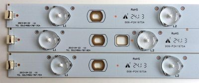 KIT DE LED`S PARA TV (3 PIEZAS) TCL 006-P2K1975A / TCL 32LE450U-787-7EA / 4C-LB320T-YH8ASP / UK5XZ8 / PANEL LVW320AUDX E1 V1 / MODELO LC-32LE450U - Imagen 2