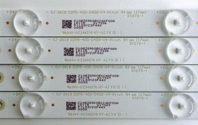KIT DE LED`S PARA TV (4 PIEZAS) / VIZIO GJ-2K18-D2P5-400-D409-V4-PITCH  / 01D70-1 / GJ-2K18-D2P5-400-D409-V4 / 94V-0 E349376 / 210BZ09D0BCC4DF00D / PANEL TPT400LA-HN02.S REV:S801Z / MODELO D40F-F1 LTQEVVLU - Imagen 2