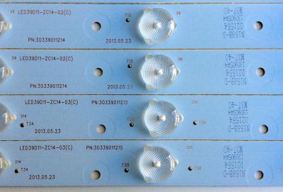 KIT DE LED´S PARA TV (8 PIEZAS) / PIONEER LED39D11-ZC14-01(C) / LED39D11-ZC14-02(C) / LED39D11-ZC14-03(C) / LED39D11-ZC14-04(C) / 30339011213 / 30339011214 / 30339011215 / 30339011216 / 130905A4 / M37-40 / E348423 / PANEL V390HJ1-P02 / MODELO PLE-3903FHD - Imagen 2