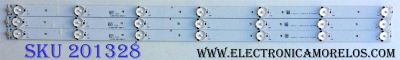 KIT DE LED´S PARA TV (3 PIEZAS) / HISENSE JL.D3271330-03DS-F / 1146380 / E331251 / 1146380 C 13BH3133B1 D160906 / PANEL JHD315-DH-E81 / MODELO 32H3B1