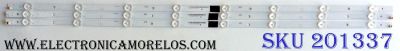 KIT DE LED´S PARA TV (3 PIEZAS) VIZIO IC-B-VZAA39D690 / IC-B-VZAA39D690A / IC-B-VZAA39D690B / IC-B-VZAA39D690C / E330254 / SC3S / 098101003125 / 098101003126 / 098101003127 / PANEL T390XVN01.0 / MODELO D390HN-E0