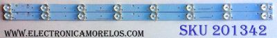KIT DE LEDS PARA TV COBIA ORIGINAL 2 PIEZAS / NUMERO DE PARTE CRH-K323535T020857L-Rev1.0 / CRH-K323535T020857L / A8L06H51PAA1599K / E199273 / PFR-4 / PANEL CNC32HD720 / MODELO CLEDTV3214SM