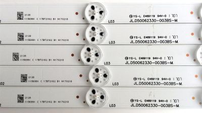KIT DE LED´S PARA TV (5 PIEZAS) / HISENSE JL.D50062330-003BS-M / 1156991 / PANEL HD500DU-B53 / MODELO 50H8C - Imagen 2