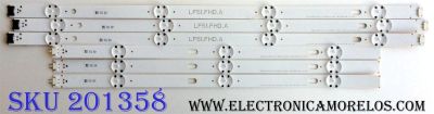 KIT DE LED´S PARA TV (6 PIEZAS) / LG 43INCH_REV00_A_150511 / 43INCH_REV00_B_150511 / LGE_WICOP_FHD / LF51_FHD_A / 0962A / 0962B / PANEL NC430DUE-SADP1 / MODELOS 43LF5100-UA BUSYLJM / 43LF5100-UA