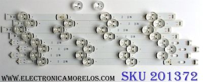 KIT DE LED`S PARA TV (8 PIEZAS) LG 6916L-1709A / 6916L-1710A / LG INNOTEK DRT 3.0 42"_A TYPE REV00 / PANEL LC420DUE (FG)(A3) / SUSTITUTOS 6916L-1709B / 6916L-1710B / 6916L-1709C / 6916L-1710C / MODELOS 42LY340C-UA / 42LF6500 / 42LF6200 / 42LB5300