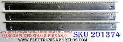 KIT DE LED´S PARA TV (SOLO 3 PIEZAS) / ((INCOMPLETO)) / RCA DBT420004DWR01 / DBT420004DWL01 / E88441  / PANEL V420H2-L01 / MODELO LED42A45RQ