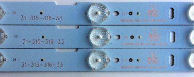 KIT DE LED´S PARA TV (3 PIEZAS) / UPSTAR ZH32D08-ZC14F-01 / 31-315-316-33 / E243157 / N285D-0 / 2010002593/B22 / 141015A2 / PANEL TH315L424 / MODELOS P32EA8 / P32EE7 - Imagen 2